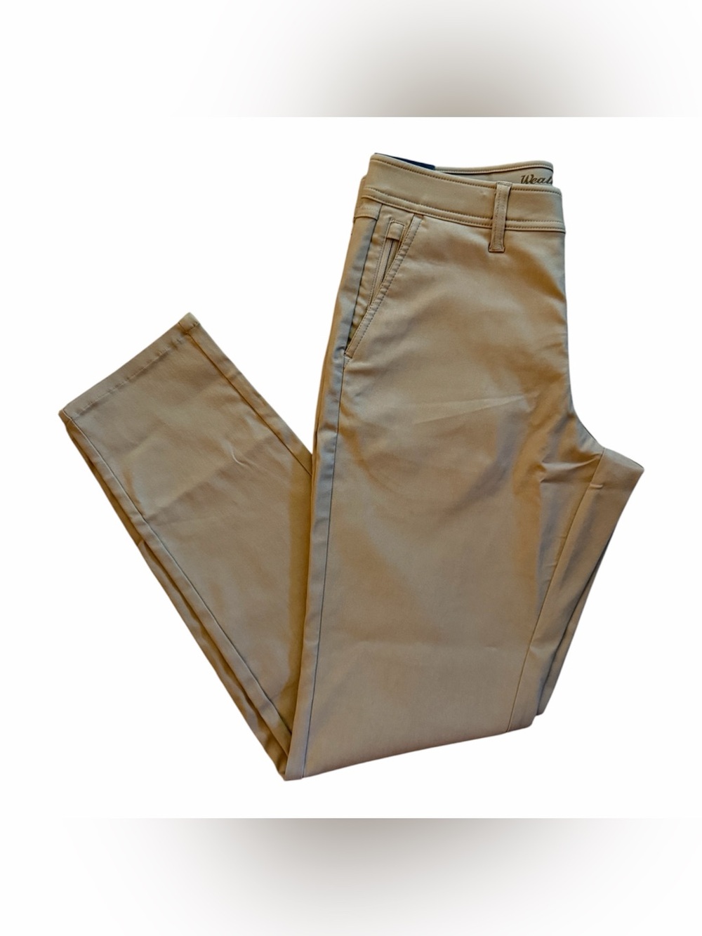 WEATHERPROOF VINTAGE MEN'S HYBRID TECH PANT, TAN, 30 x 32 NEW WITH TAG.